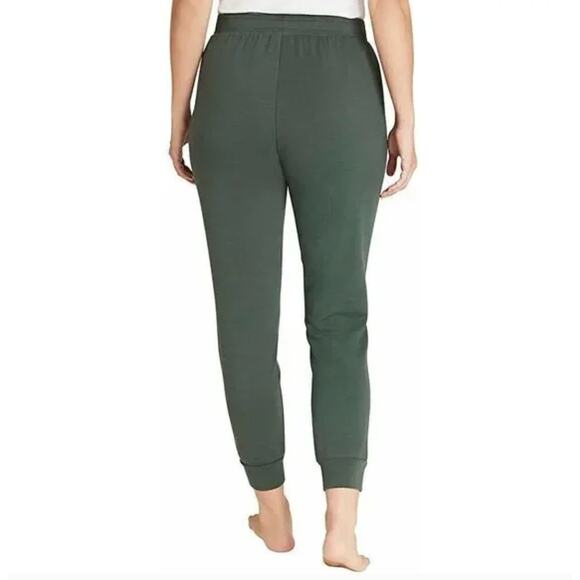 NWT Eddie Bauer Medium Heather Olive Joggers Sweatpants Green Lounge Women's - Picture 5 of 10